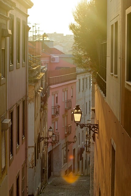 Free download street city sunset lantern free picture to be edited with GIMP free online image editor