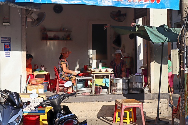 Free download street kitchen restaurant saigon free picture to be edited with GIMP free online image editor