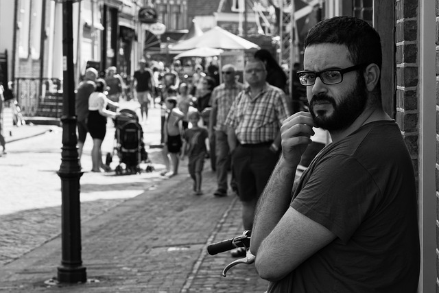 Free download street photography man stare people free picture to be edited with GIMP free online image editor