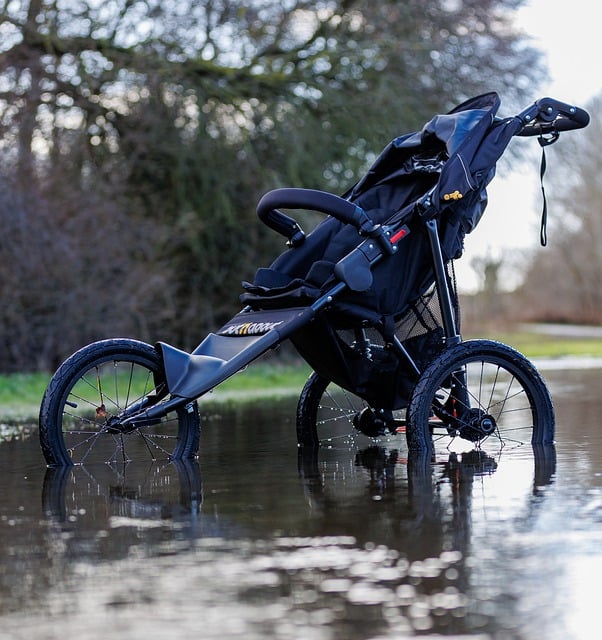 Free download stroller raining road puddle free picture to be edited with GIMP free online image editor