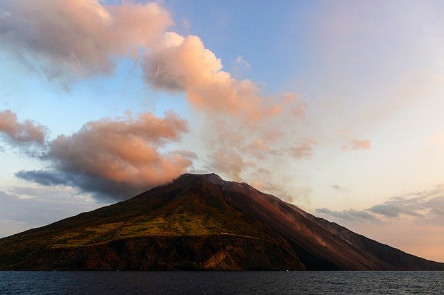 Free download Stromboli Sicily Volcano -  free photo or picture to be edited with GIMP online image editor
