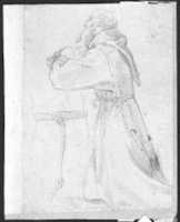 Free download Studies for a Figure of Saint Francis Kneeling in a Three-Quarter View and for His Hands (recto); Studies for a Figure of Saint Francis Kneeling in Profile (verso) free photo or picture to be edited with GIMP online image editor