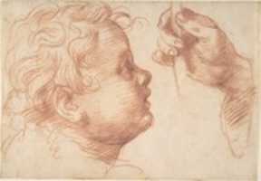 Free download Studies of a Head and a Hand free photo or picture to be edited with GIMP online image editor