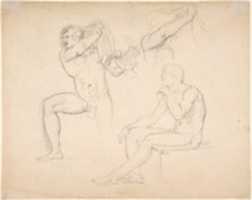 Free picture Studies of a Sitting Woman; verso: Studies of Men to be edited by GIMP online free image editor by OffiDocs