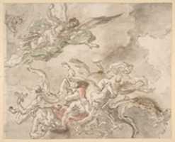 Free download Study for the Fall of Simon Maqus, S. Paolo Maggiare, Naples, 1690 free photo or picture to be edited with GIMP online image editor