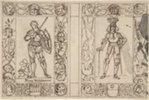 Free download Study for Two Book Illustrations free photo or picture to be edited with GIMP online image editor