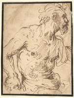 Free download Study of a Seated Nude, Bearded Man in Half-Length free photo or picture to be edited with GIMP online image editor