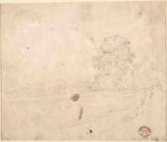 Free download Study of a Seated Woman and Five Studies of Hands; Verso: Landscape with a Road and a Tree to the Right free photo or picture to be edited with GIMP online image editor