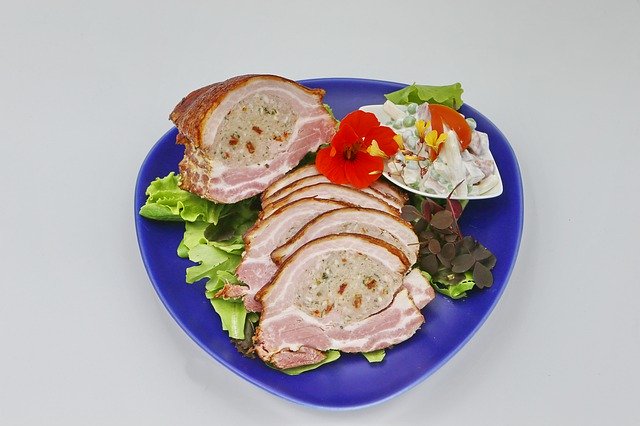 Free download Stuffed Food Roast Pork -  free photo or picture to be edited with GIMP online image editor