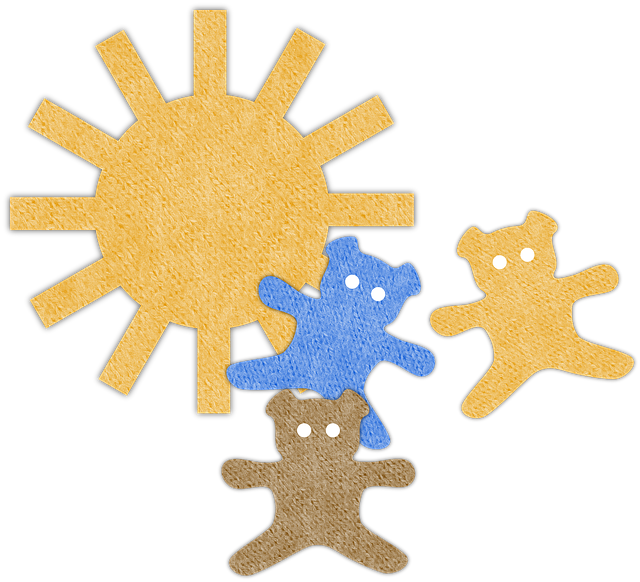 Free download Sun Bears Kids -  free illustration to be edited with GIMP free online image editor