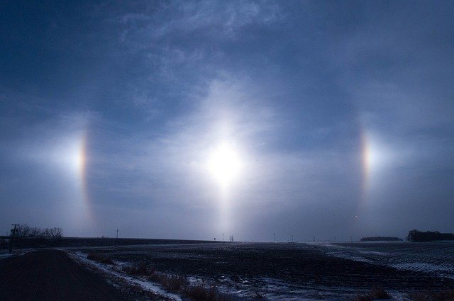 Free download Sundog Winter Cold -  free photo or picture to be edited with GIMP online image editor