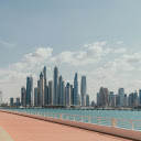 Sunny buildings and lakes  screen for extension Chrome web store in OffiDocs Chromium
