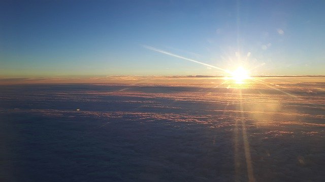 Free download Sunrise Above The Clouds Sky -  free photo or picture to be edited with GIMP online image editor