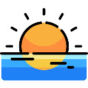 Sunrise Backgrounds  screen for extension Chrome web store in OffiDocs Chromium