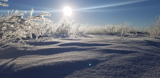 Template Photo Sunrise Ice Field Winter -  for OffiDocs