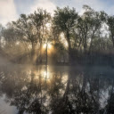 Sunrise Over Misty Lake  screen for extension Chrome web store in OffiDocs Chromium