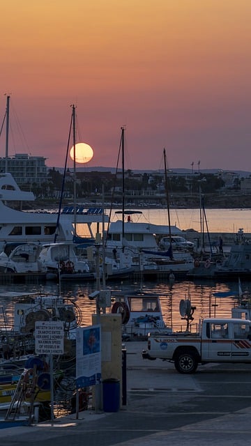Free download sunrise sun harbor boats ships free picture to be edited with GIMP free online image editor
