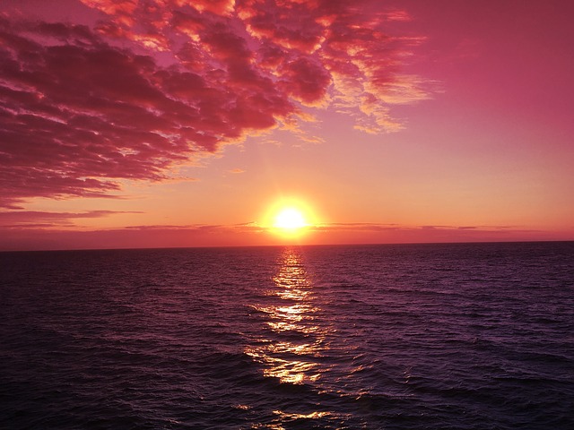 Free download sunrise sunrises red sky pink sky free picture to be edited with GIMP free online image editor