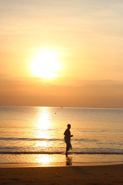 Libreng download Sunrise Tourism Beach - libreng larawan o larawan na ie-edit gamit ang GIMP online na editor ng imahe
