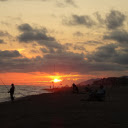 Sunset and anglers  screen for extension Chrome web store in OffiDocs Chromium