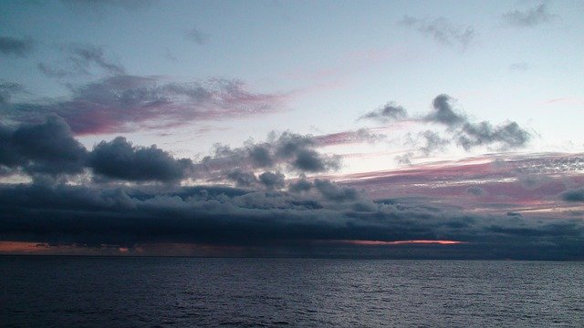 Free download Sunset Atlantic Ocean Blue -  free photo or picture to be edited with GIMP online image editor