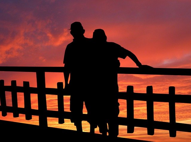 Free download Sunset Barrier Men -  free free photo or picture to be edited with GIMP online image editor