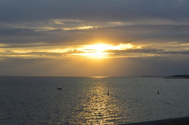 Free download Sunset Bay Sky -  free photo or picture to be edited with GIMP online image editor