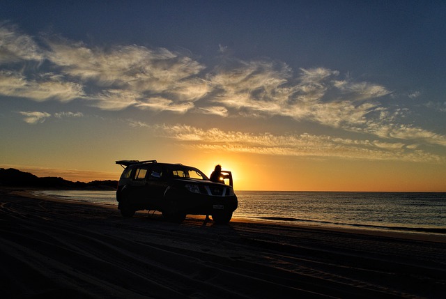 Free download sunset beach car 4 wheel drive free picture to be edited with GIMP free online image editor