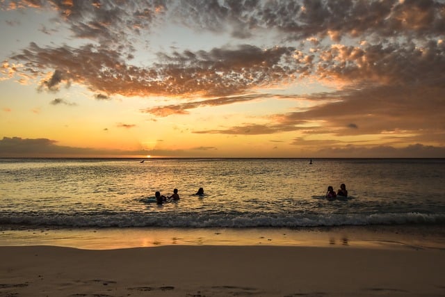Free download sunset beach dusk caribbean free picture to be edited with GIMP free online image editor