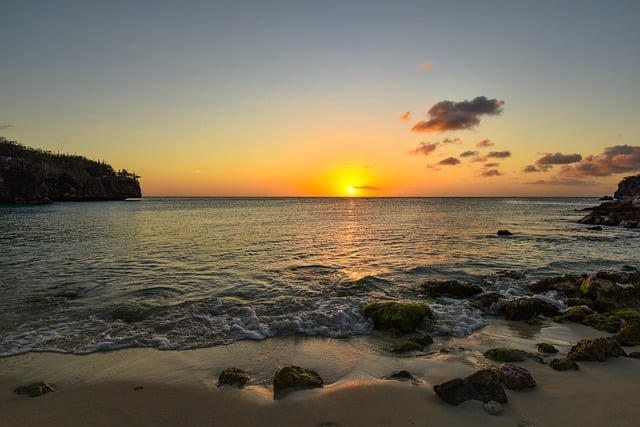 Free download sunset beach ocean caribbean free picture to be edited with GIMP free online image editor