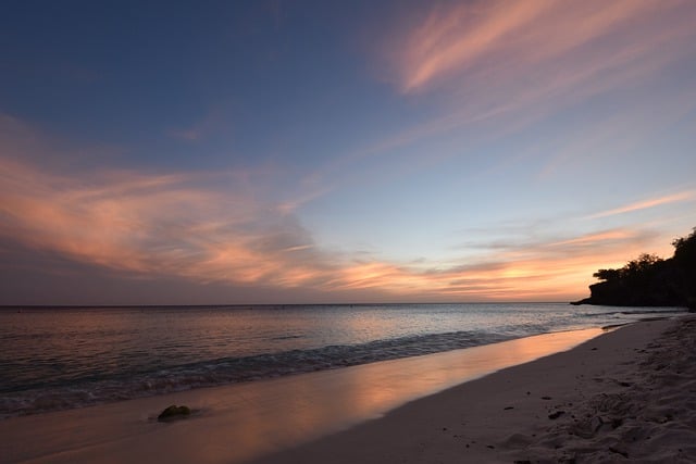 Free download sunset beach shore wave horizon free picture to be edited with GIMP free online image editor