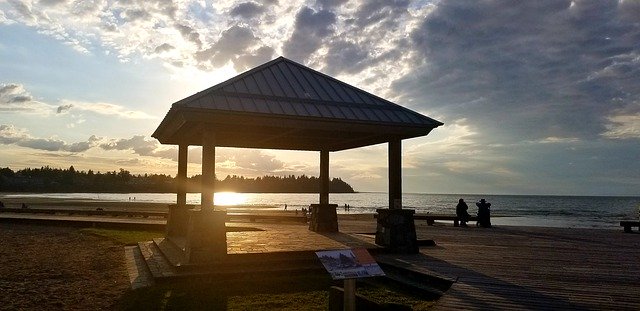 Muat turun percuma Sunset Beach Summer - foto atau gambar percuma untuk diedit dengan editor imej dalam talian GIMP