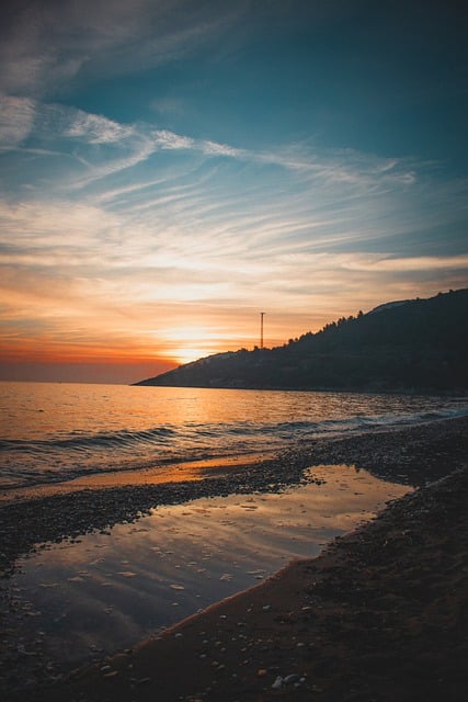 Free download sunset beach sun clouds summer free picture to be edited with GIMP free online image editor