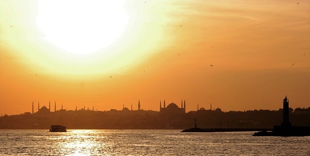 Free download sunset boats coast istanbul turkey free picture to be edited with GIMP free online image editor