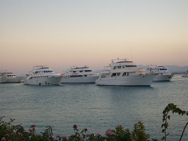 Free download Sunset Boats Sea -  free photo or picture to be edited with GIMP online image editor