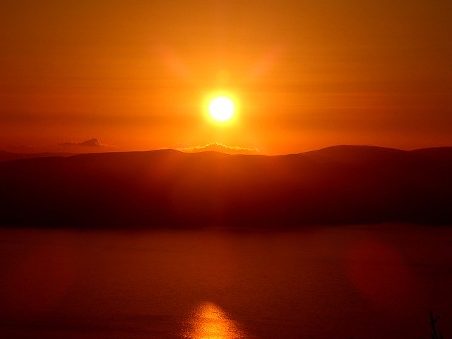 무료 다운로드 Sunset Brac Biokovo - 무료 사진 또는 김프 온라인 이미지 편집기로 편집할 수 있는 사진