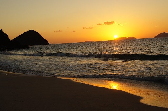 Free download Sunset Bvi Tortola -  free free photo or picture to be edited with GIMP online image editor