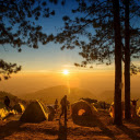 Sunset by the campfire  screen for extension Chrome web store in OffiDocs Chromium
