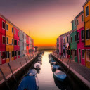 Sunset Canal in Color  screen for extension Chrome web store in OffiDocs Chromium
