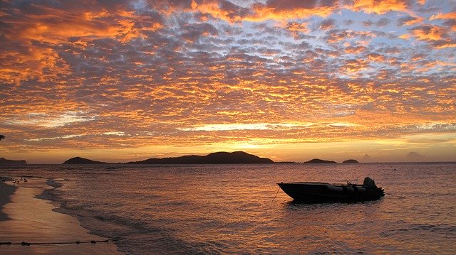 Free download Sunset Caribbean West Indies -  free photo or picture to be edited with GIMP online image editor