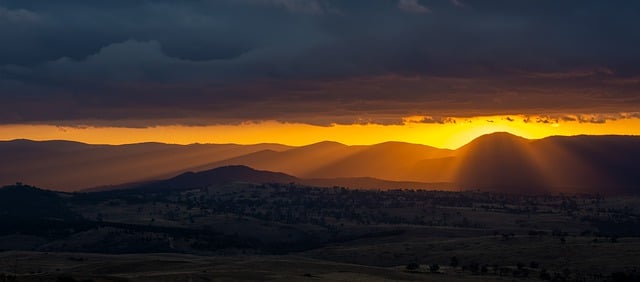Free download sunset clouds mountains nature free picture to be edited with GIMP free online image editor