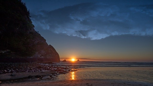 Free picture Sunset Clouds Oregon Coast -  to be edited by GIMP free image editor by OffiDocs