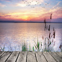 Sunset Dock Theme  screen for extension Chrome web store in OffiDocs Chromium