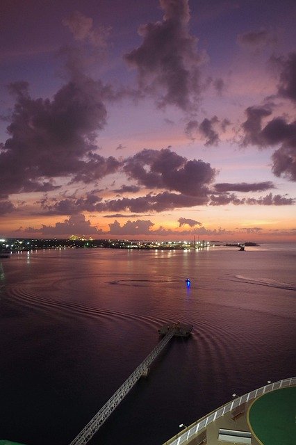Libreng pag-download ng Sunset Harbour Ocean - libreng larawan o larawan na ie-edit gamit ang GIMP online na editor ng imahe