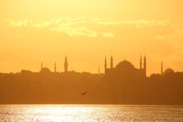 Baixe gratuitamente a imagem gratuita do pôr do sol em Istambul, céu, mar, oceano, para ser editada com o editor de imagens on-line gratuito do GIMP