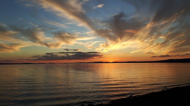 বিনামূল্যে ডাউনলোড করুন Sunset Lake Constance Langenargen - বিনামূল্যে ছবি বা ছবি GIMP অনলাইন ইমেজ এডিটর দিয়ে সম্পাদনা করা হবে