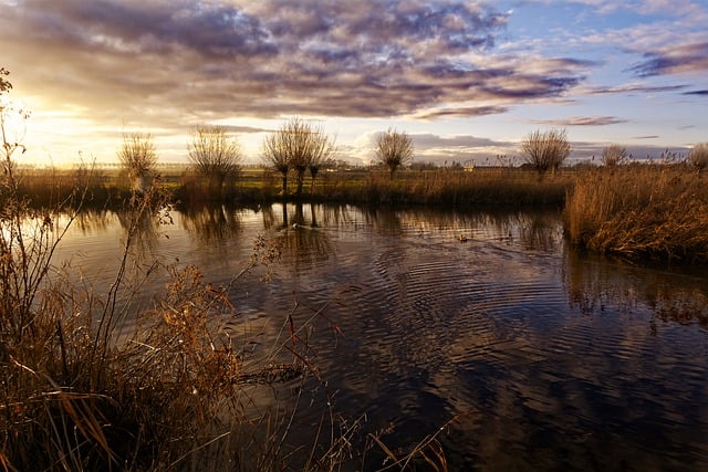 Free download sunset lake water reflection free picture to be edited with GIMP free online image editor