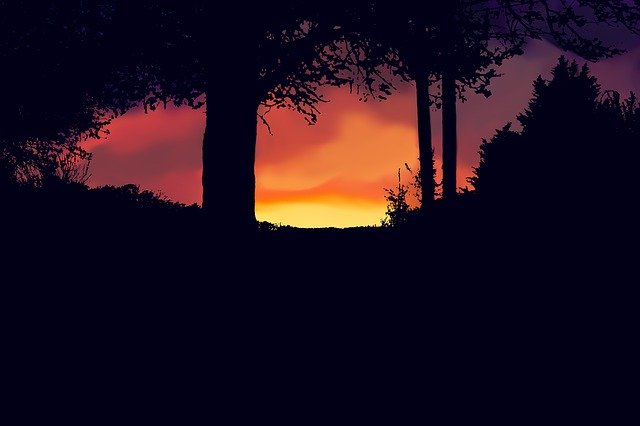 Free download Sunset Landscape Finger -  free illustration to be edited with GIMP free online image editor