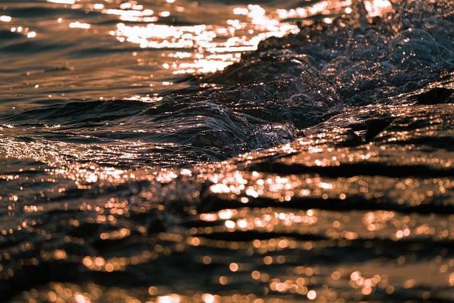 Free download sunset light and shadow tidal spray free picture to be edited with GIMP free online image editor