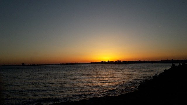 Téléchargement gratuit Sunset Marine Sky In The - photo ou image gratuite à éditer avec l'éditeur d'images en ligne GIMP